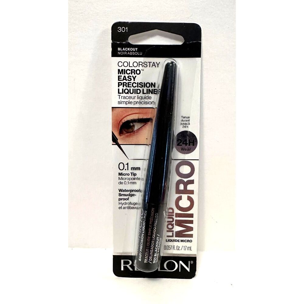 Revlon Colorstay Micro Liquid Waterproof Eyeliner 301 Blackout NEW